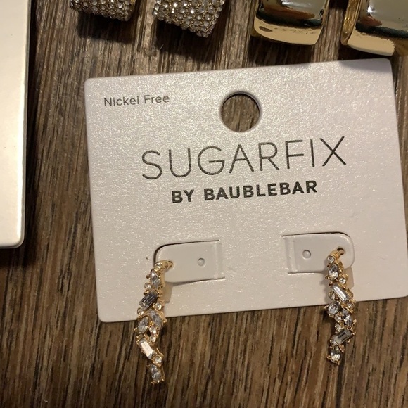 NWT Sugarfix by Baublebar Lot of 5 Earrings including Hoops, Drop and Mi… - Picture 4 of 6